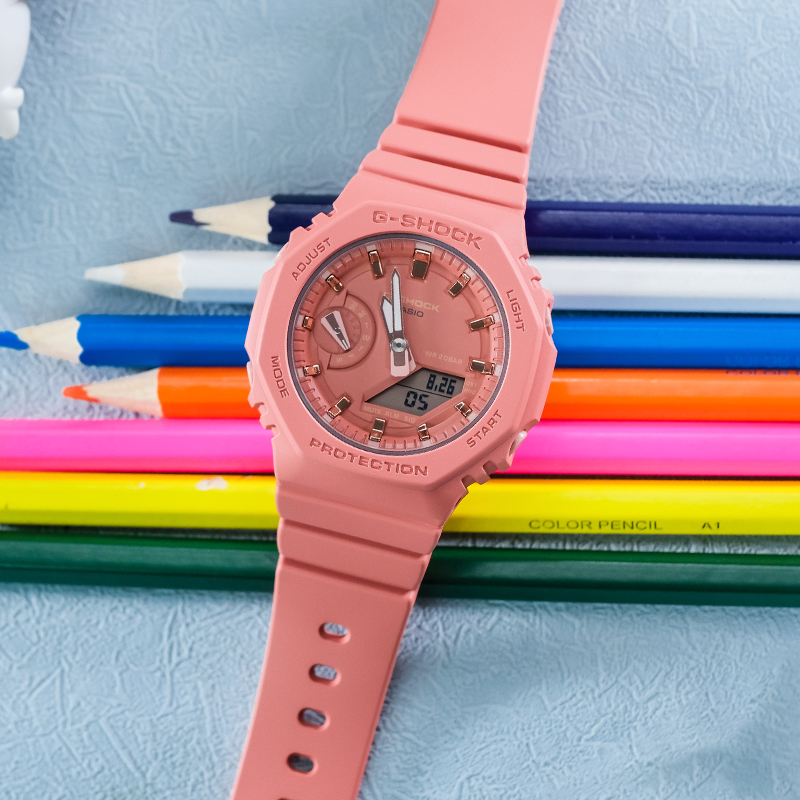 Женские часы Casio G-SHOCK (розовый) — фото 10