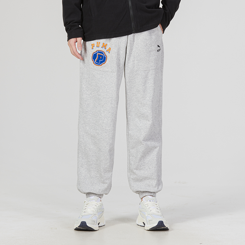 PUMA Sports Pants Men’s Gray Moderate