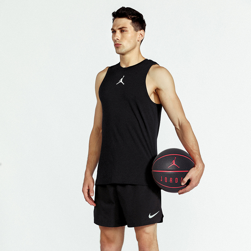 Jordan Pu Basketball Black Red Size 7 Training Unisex