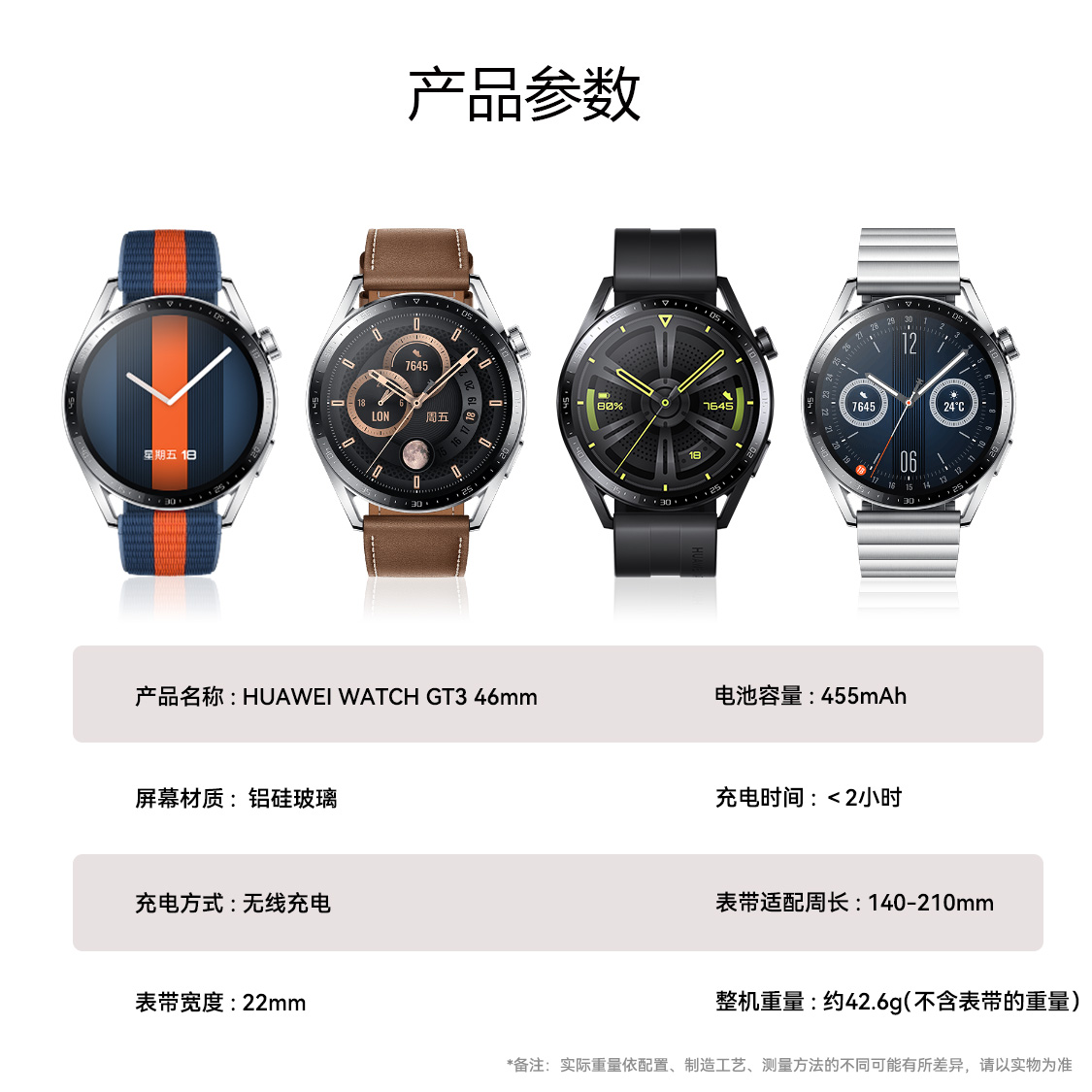 HUAWEI WATCH GT 3 NFC Supported 46mm Smart Watches