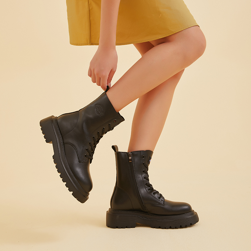 Dickies Short Combat Boots Women's Black