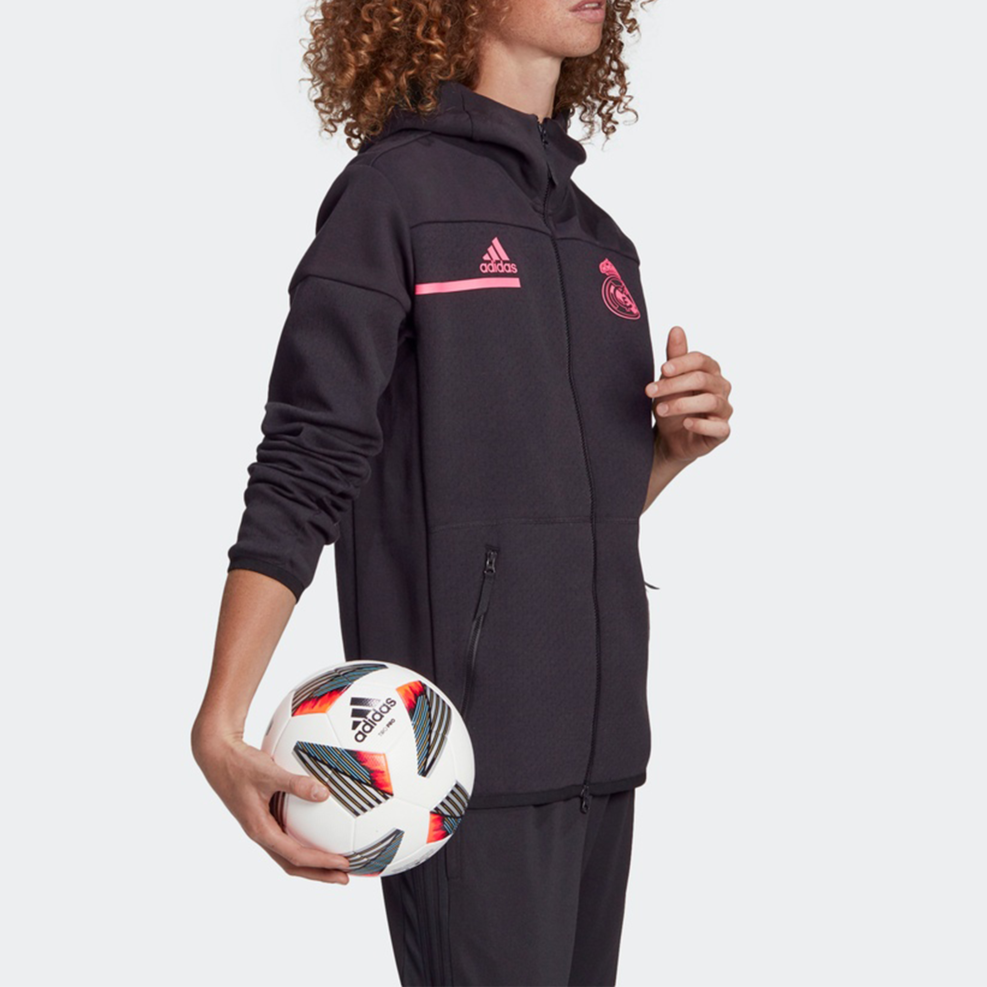 Мужская куртка adidas Real Zne (черная) — фото 4