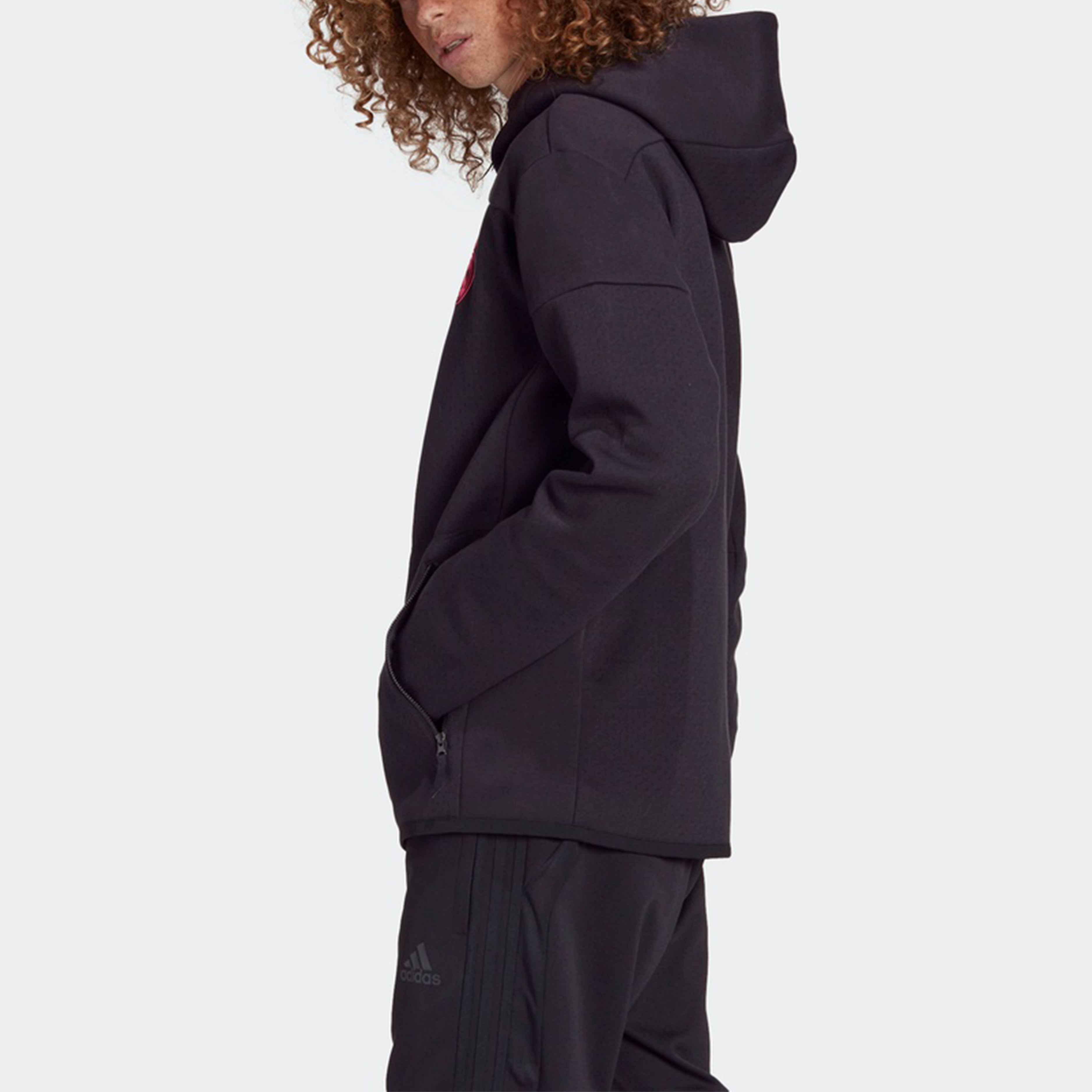 Мужская куртка adidas Real Zne (черная) — фото 5
