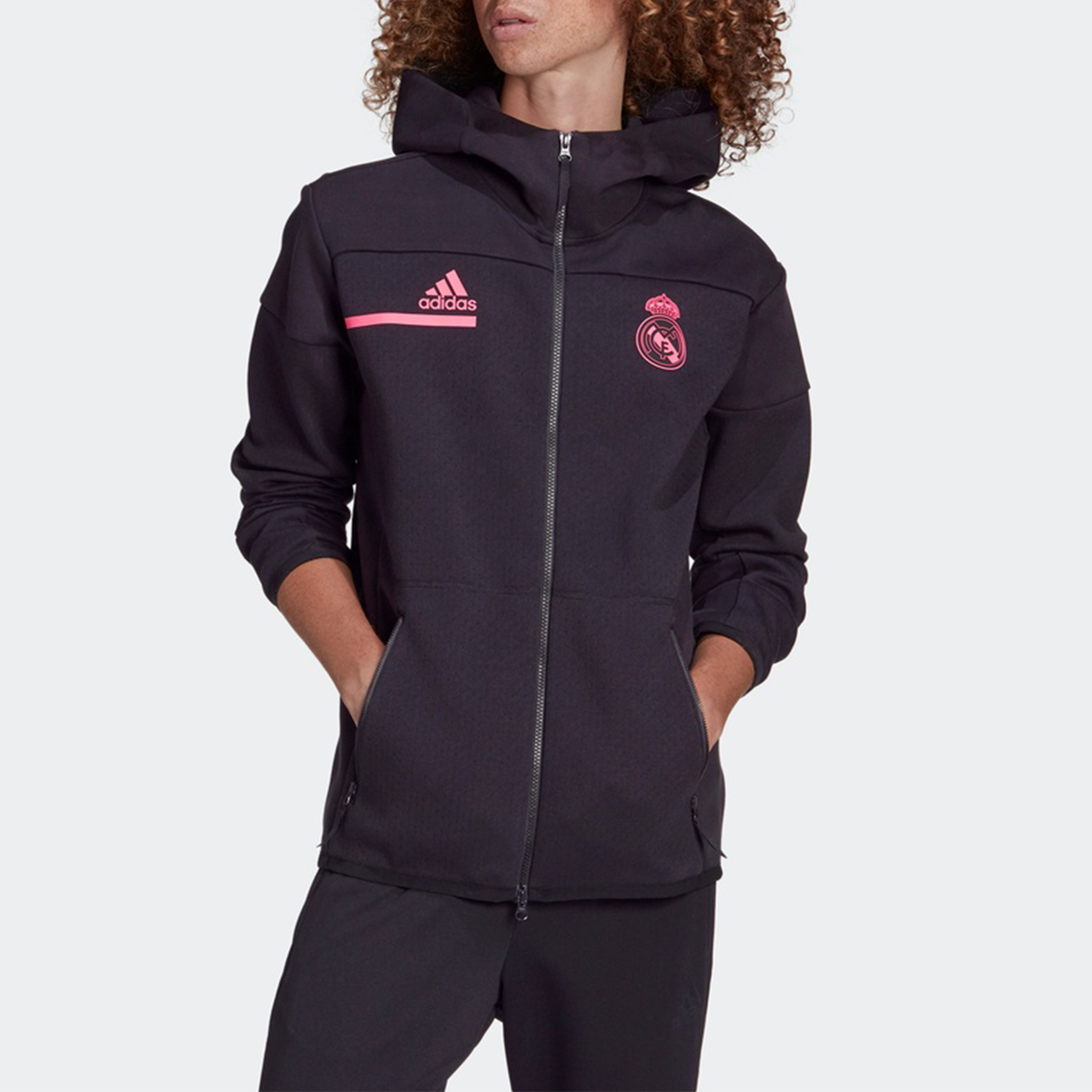 Мужская куртка adidas Real Zne (черная) — фото 3