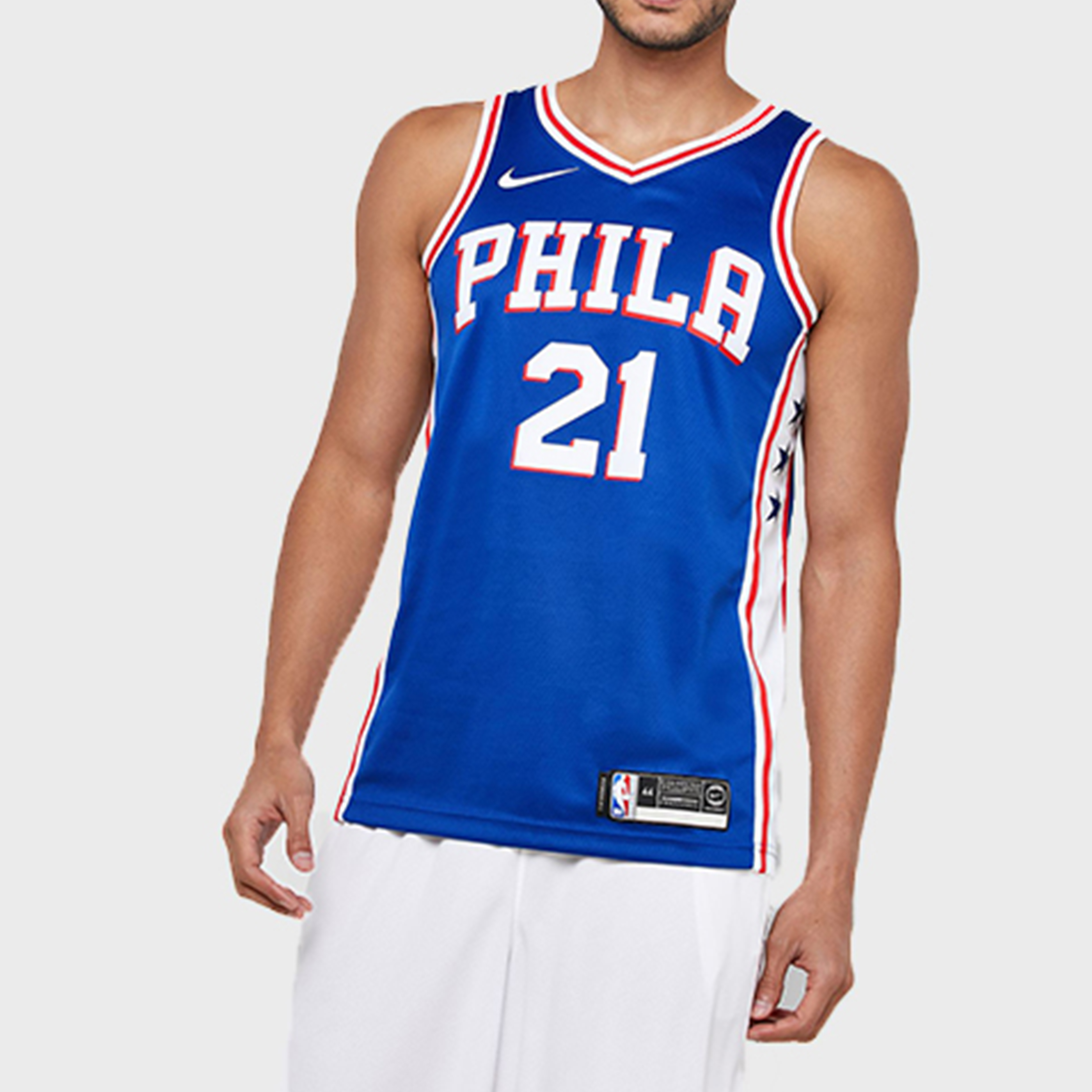 Мужские футболка Nike NBA Joel Embiid7621 (синий) — фото 3