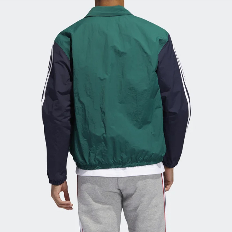 Мужская куртка adidas originals Trefoil (черная) — фото 4