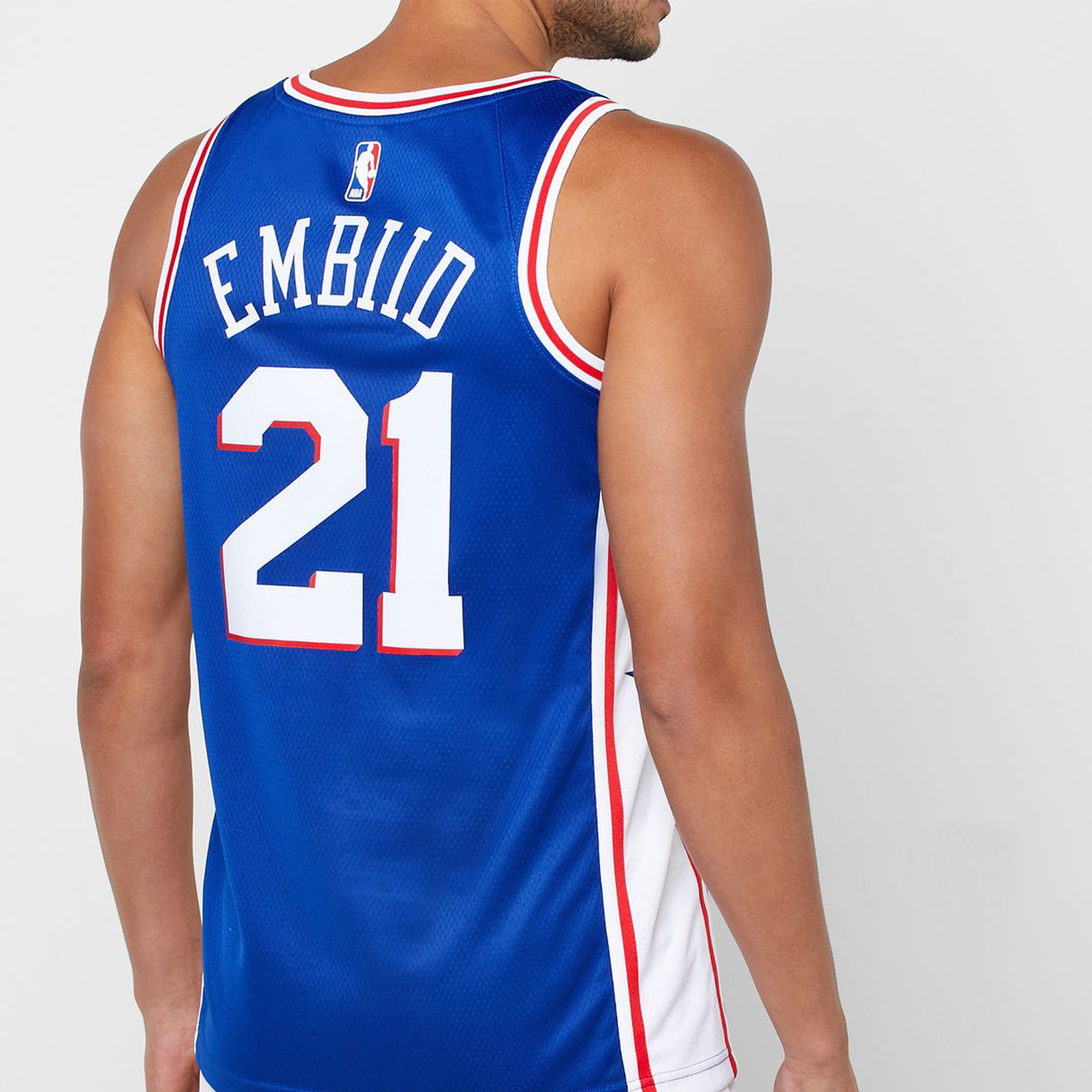 Мужские футболка Nike NBA Joel Embiid7621 (синий) — фото 6