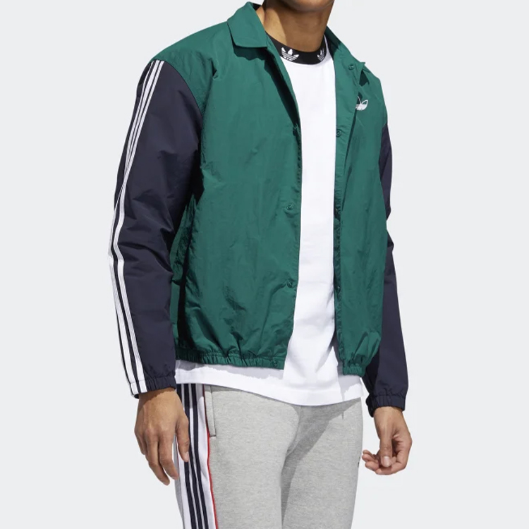 Мужская куртка adidas originals Trefoil (черная) — фото 6