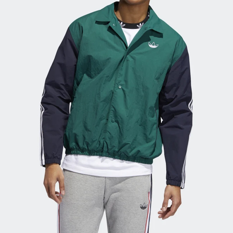 Мужская куртка adidas originals Trefoil (черная) — фото 3