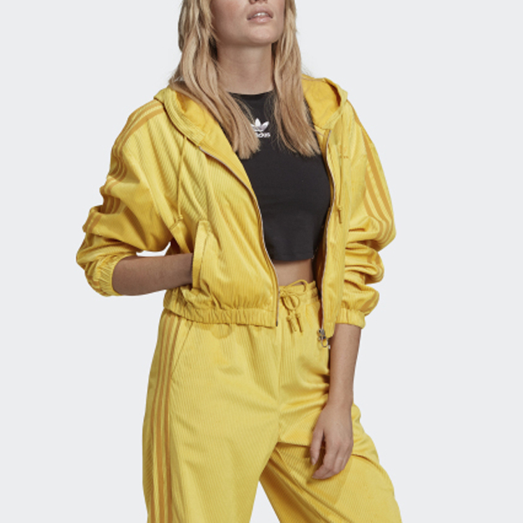 Женская куртка adidas originals (желтая) — фото 2