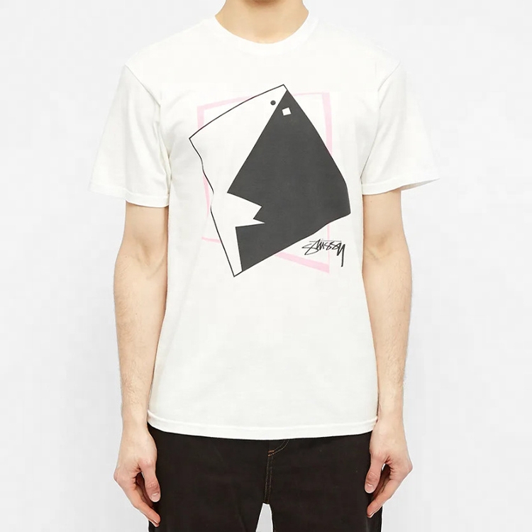 Мужская футболка Stussy Square Face Pig (черная) — фото 3