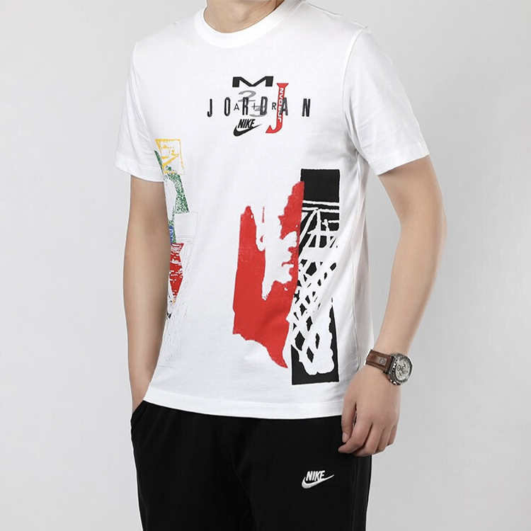 Мужская футболка Jordan Sport DNA (белая) — фото 4