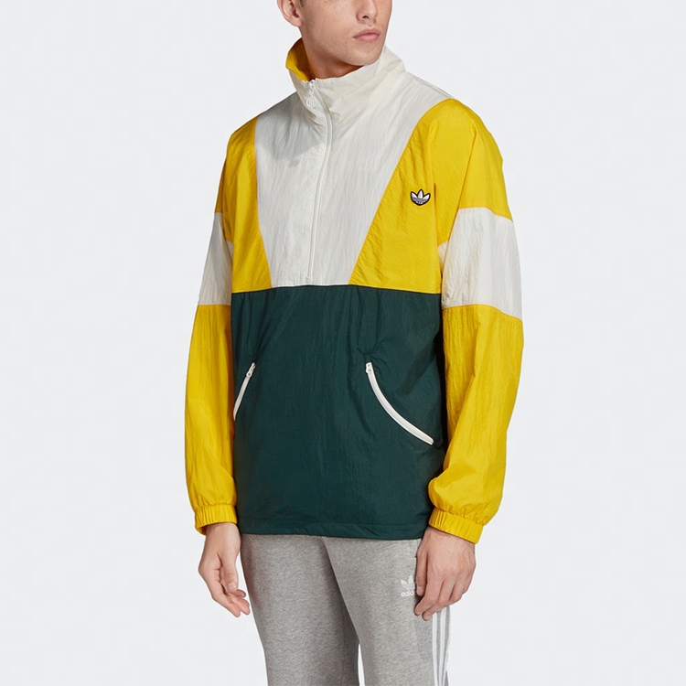 Мужские куртка adidas originals TRACK TOP Track Top Super (желтый) — фото 4