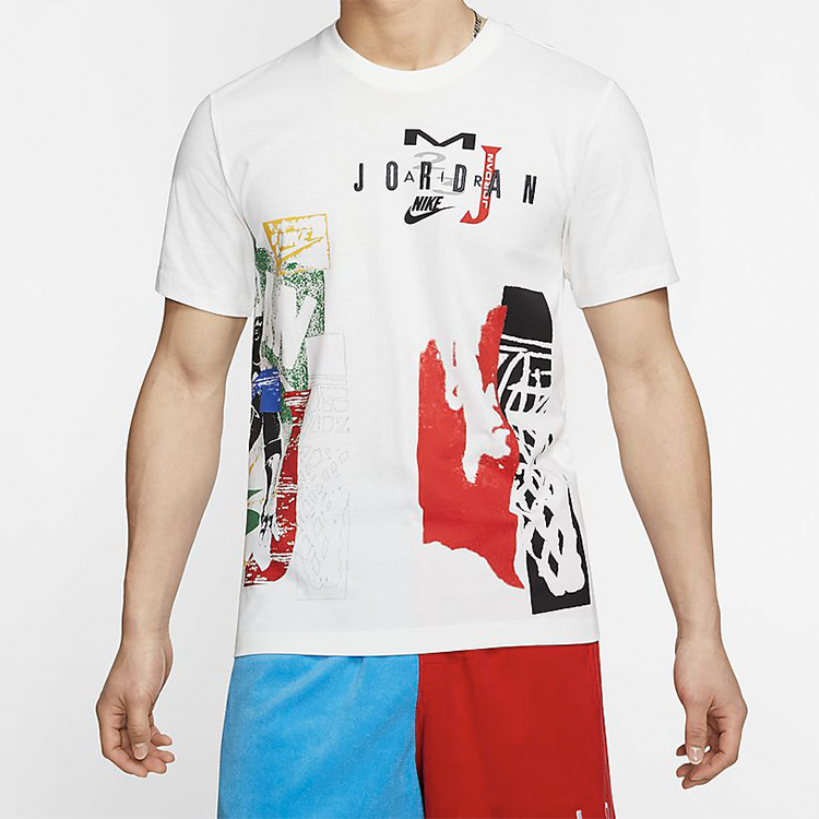 Мужская футболка Jordan Sport DNA (белая) — фото 6