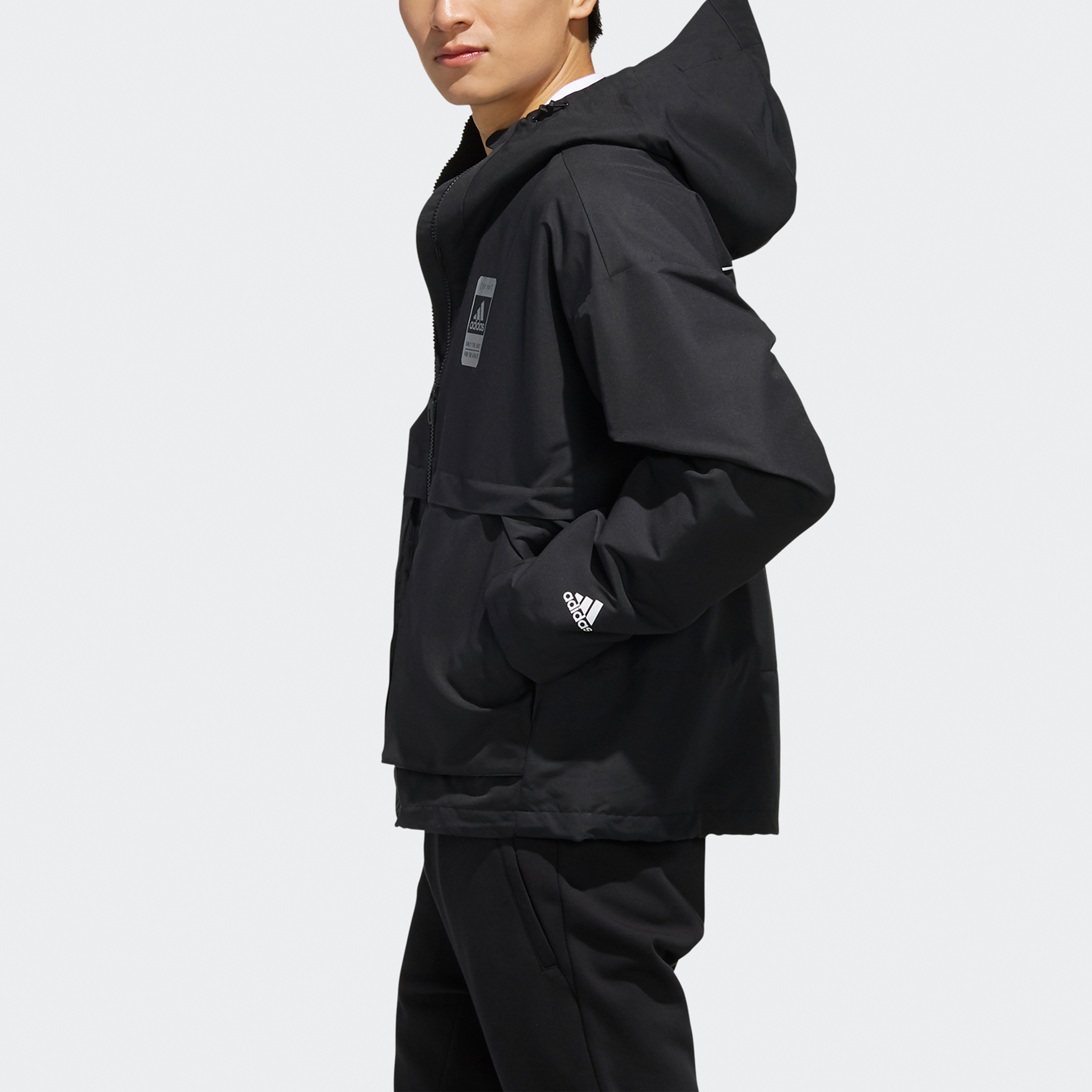 Мужская куртка adidas (черная) — фото 5