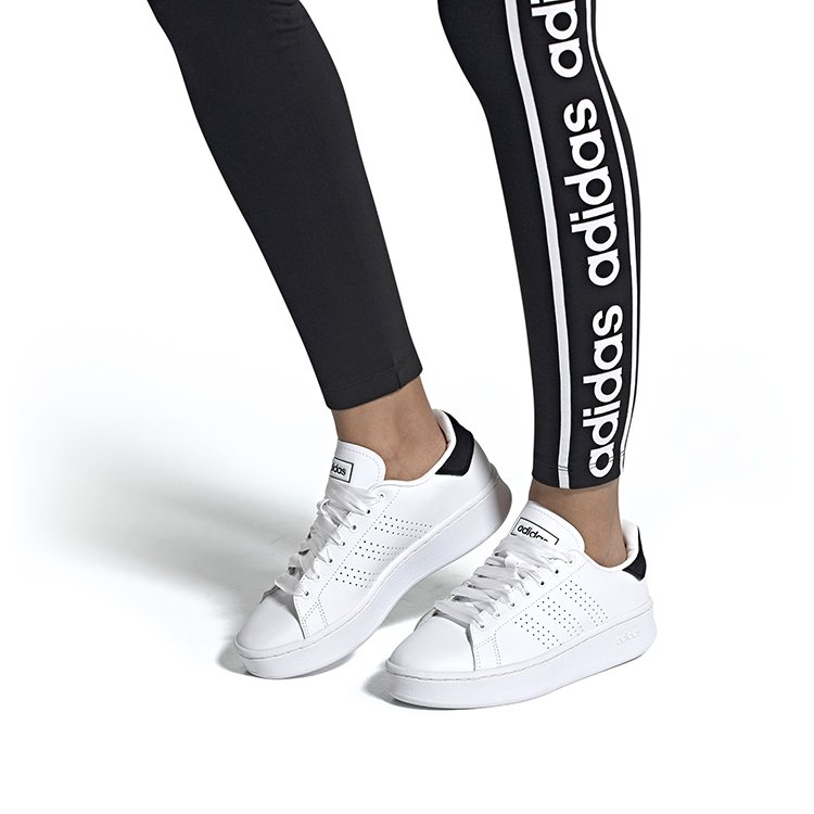 Женские кеды adidas neo ADVANTAGE Bold (бело-черные) — фото 7