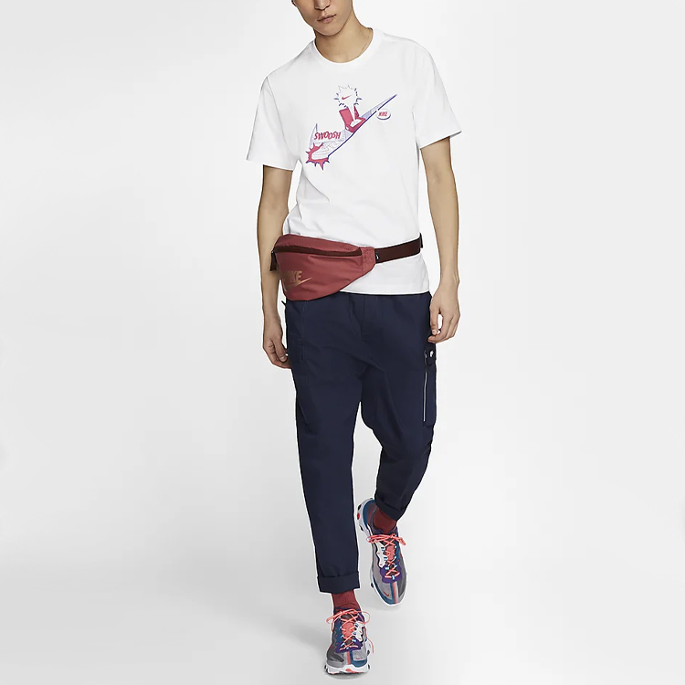 Мужская футболка Nike AS M NSW Tee swooshT (белый) — фото 3