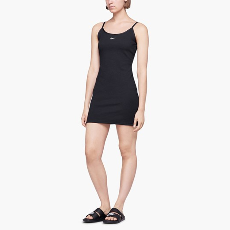 Женское платье Nike Sportswear Ribbed JDI Dress (черный) — фото 3