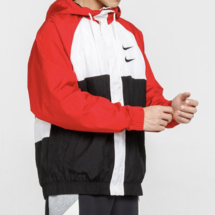Мужская куртка Nike SportswearSwoosh (красно-синяя) — фото 6