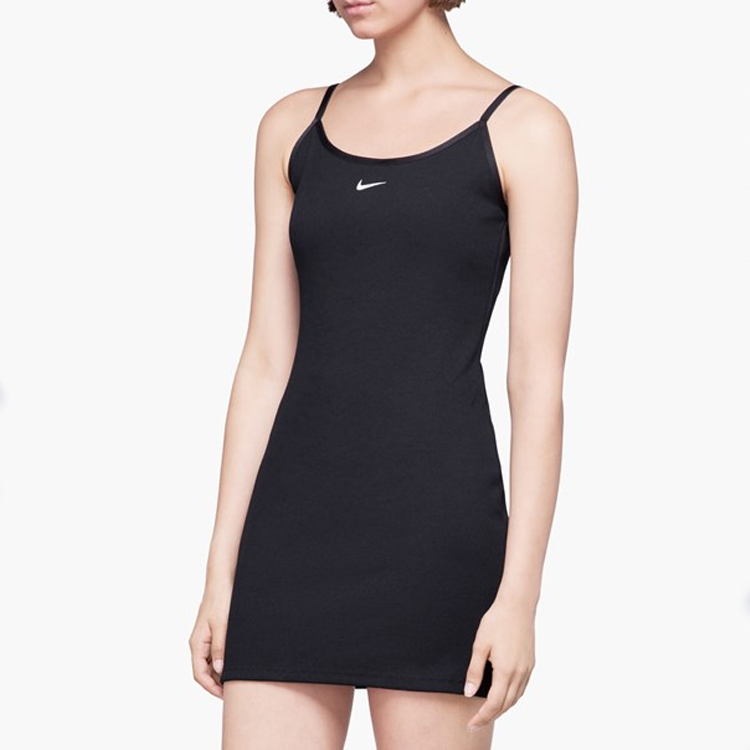 Женское платье Nike Sportswear Ribbed JDI Dress (черный) — фото 6