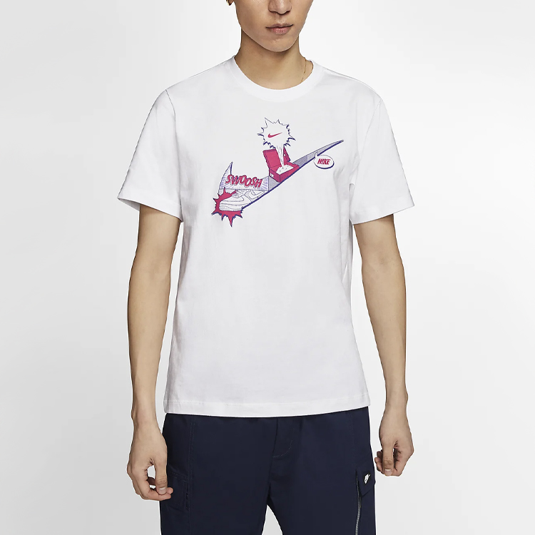 Мужская футболка Nike AS M NSW Tee swooshT (белый) — фото 4