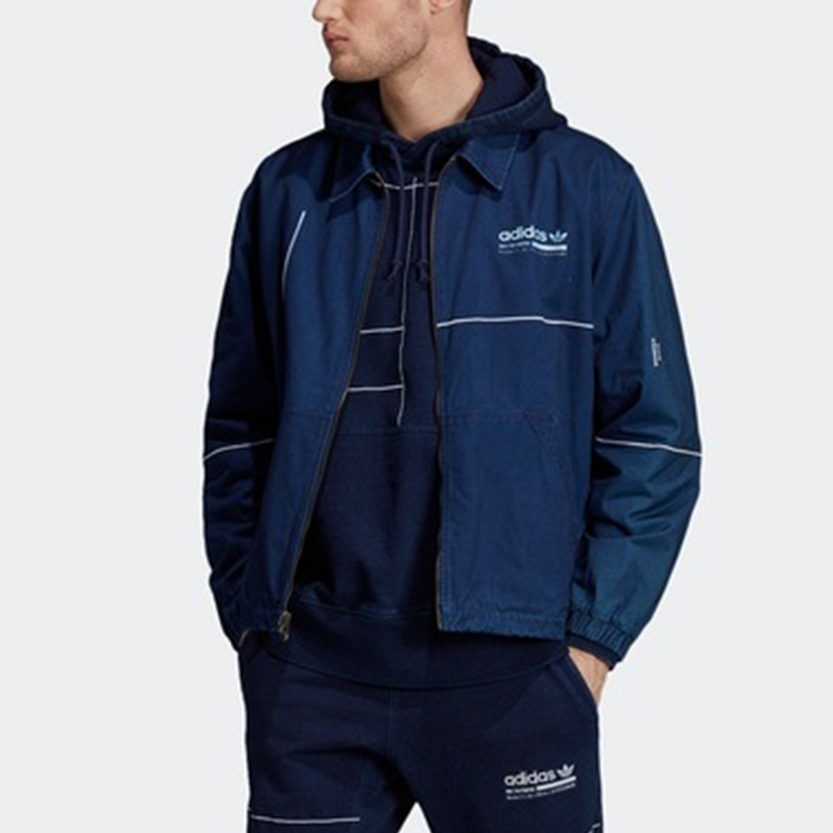 Мужская куртка adidas originals (синяя) — фото 3