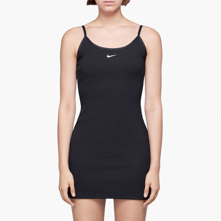 Женское платье Nike Sportswear Ribbed JDI Dress (черный) — фото 4