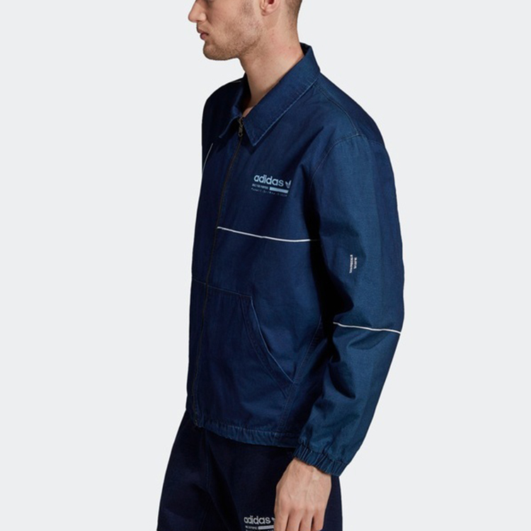 Мужская куртка adidas originals (синяя) — фото 5
