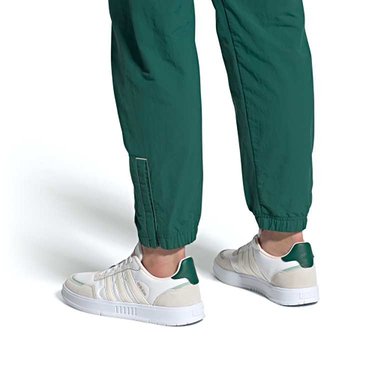 Мужские кеды adidas neo Courtmaster (бело-серо-зеленые) — Белый / серый / зелёный — фото 7