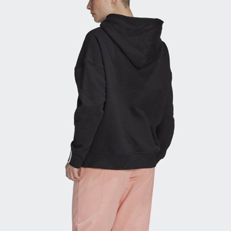 Женское худи adidas originals (черное) — фото 4