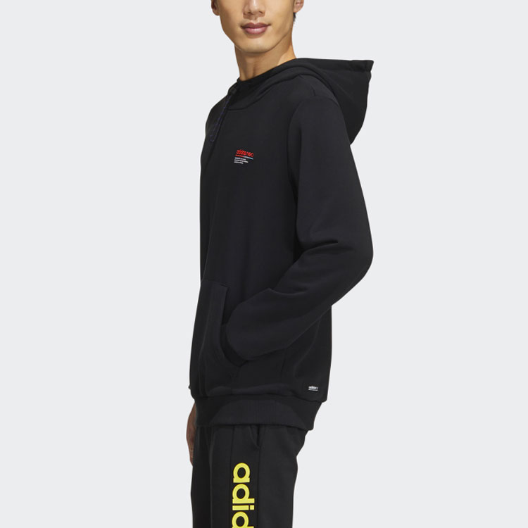 Мужское худи adidas neo M SS CS Hoody 2 (черное) — фото 5