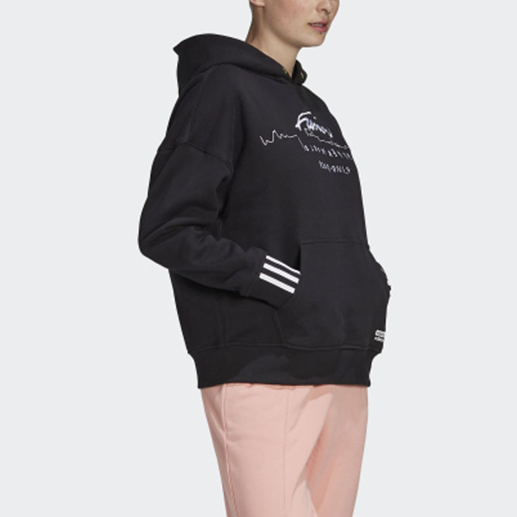 Женское худи adidas originals (черное) — фото 6