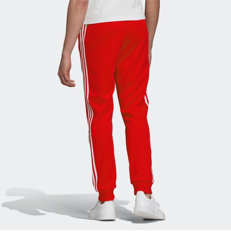 Мужские штаны adidas originals SST TP (красные) — фото 4