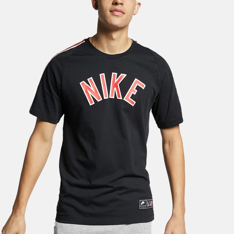 Мужская футболка Nike с полосками (разноцветная) — фото 6