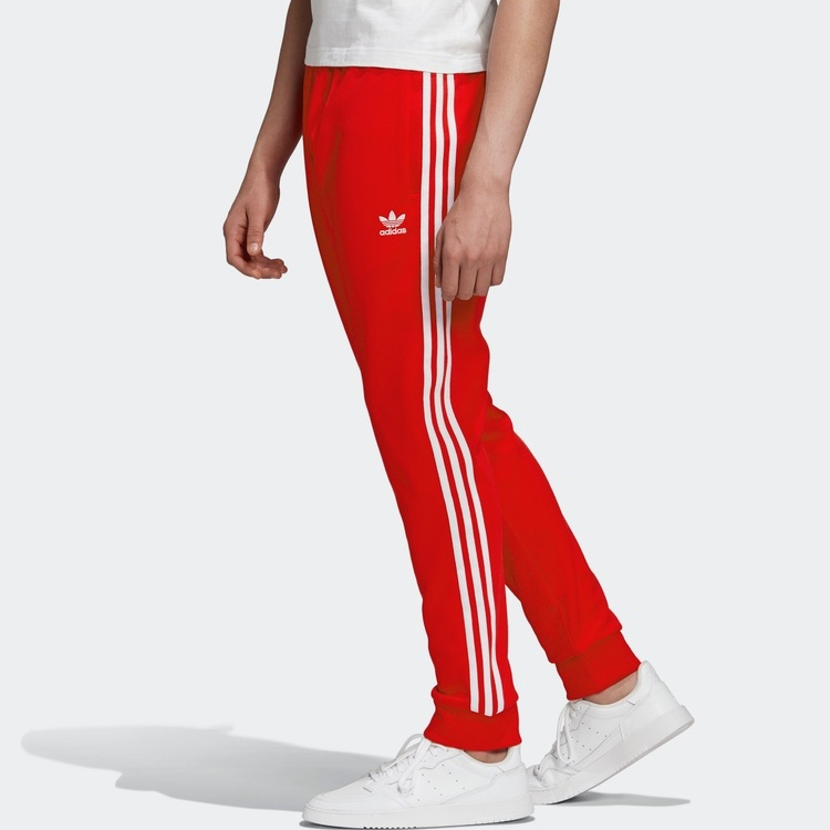 Мужские штаны adidas originals SST TP (красные) — фото 5