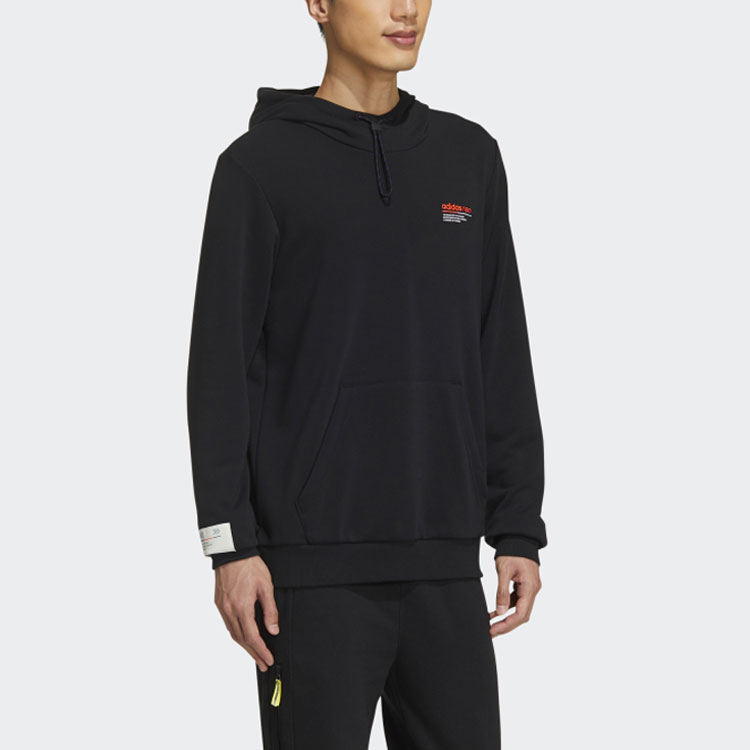 Мужское худи adidas neo M SS CS Hoody 2 (черное) — фото 4