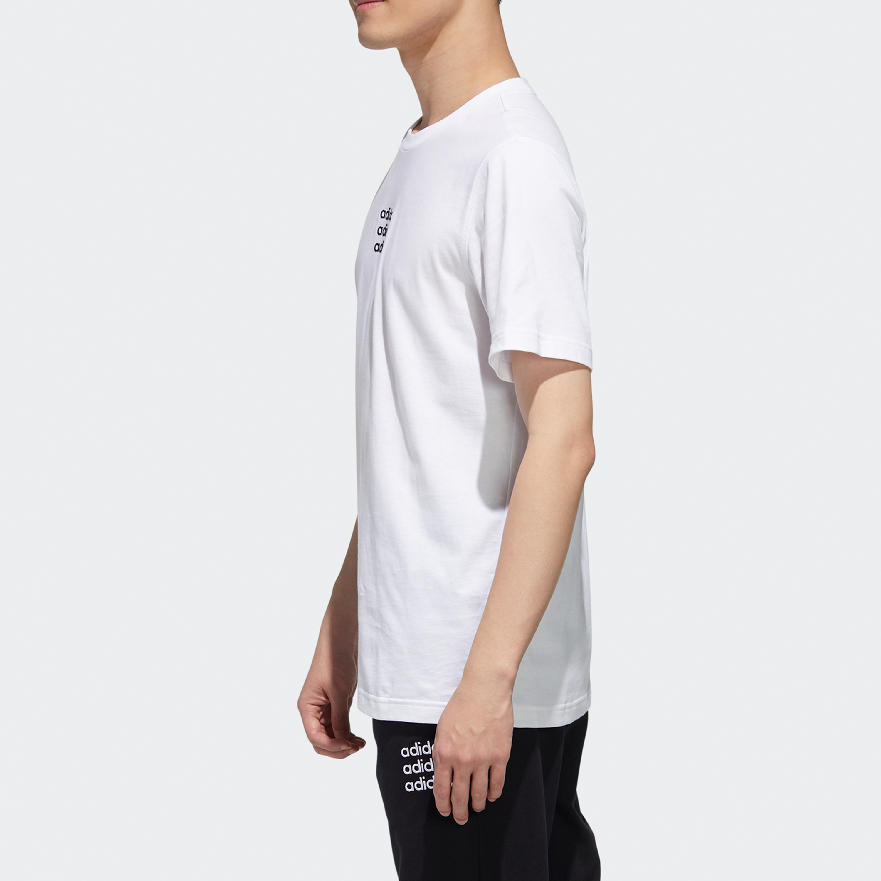 Мужская футболка adidas neo M C+Tee (белая) — фото 5