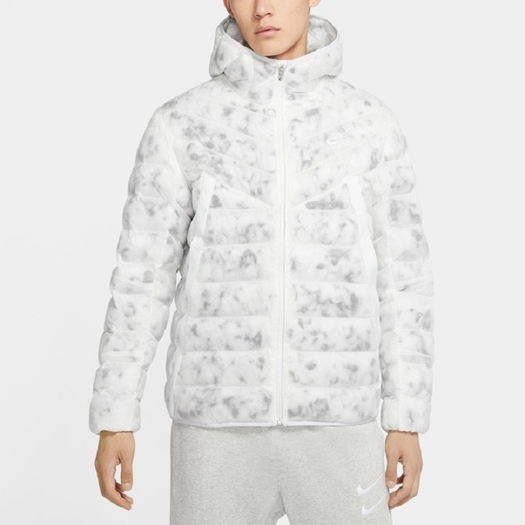Мужская куртка Nike Nsw Synthetic-fill (белая) — фото 4