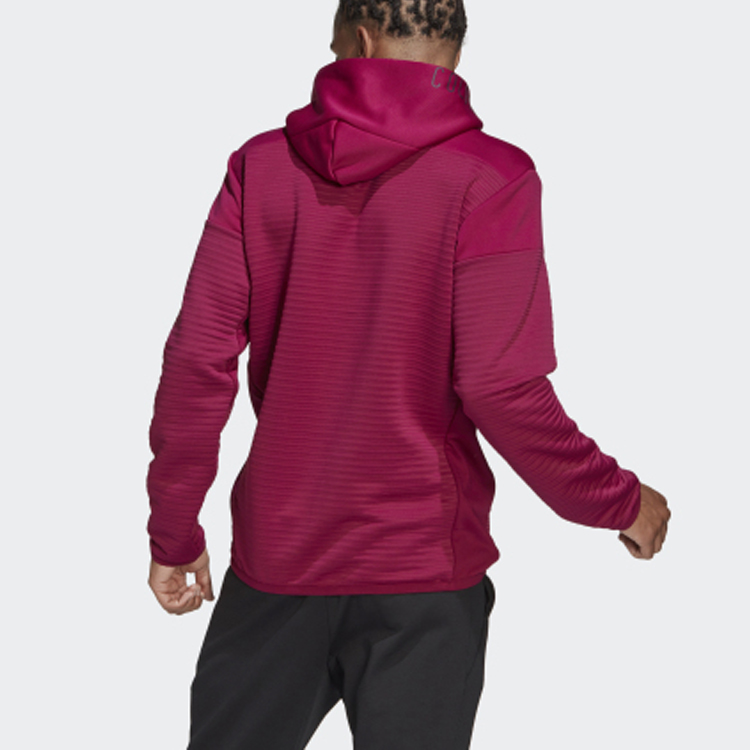 Мужское худи adidas Z.N.E. Mzne Coldrdy Po (красное) — фото 5