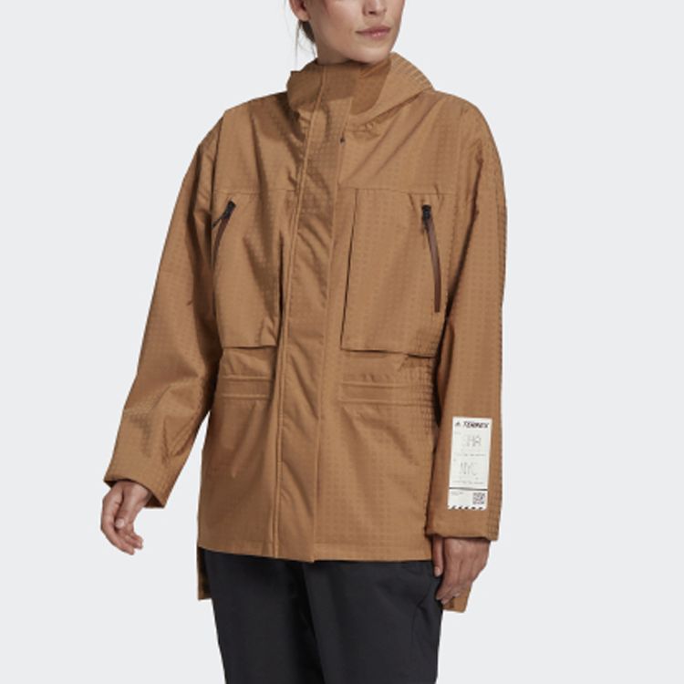 Женская куртка adidas Cargo Jacket (бронзовая) — фото 3