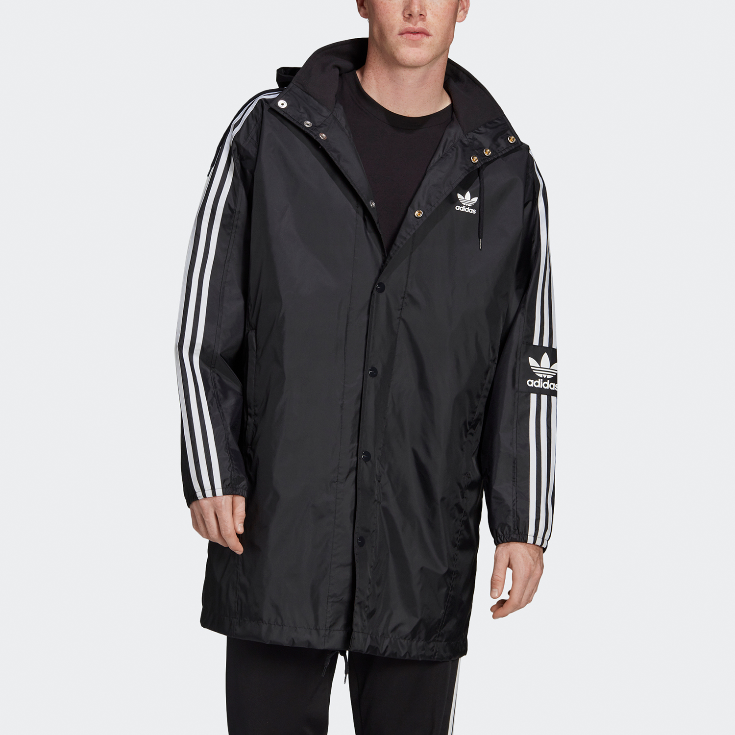 Мужская куртка adidas originals Big Logo (черная) — фото 3