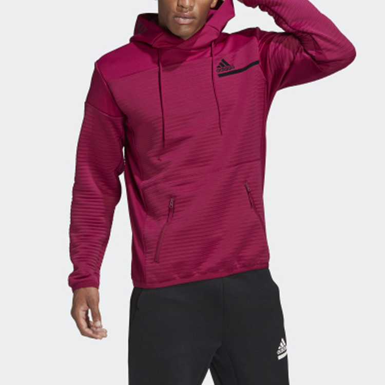 Мужское худи adidas Z.N.E. Mzne Coldrdy Po (красное) — фото 3