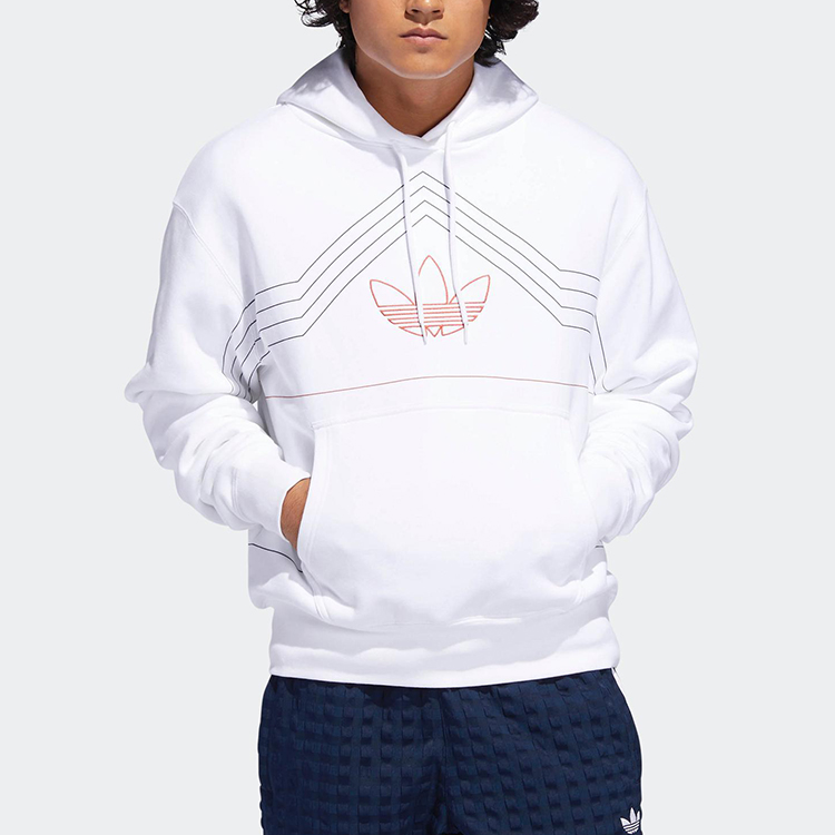 Мужское худи adidas Ewing Hoody (белое) — фото 3