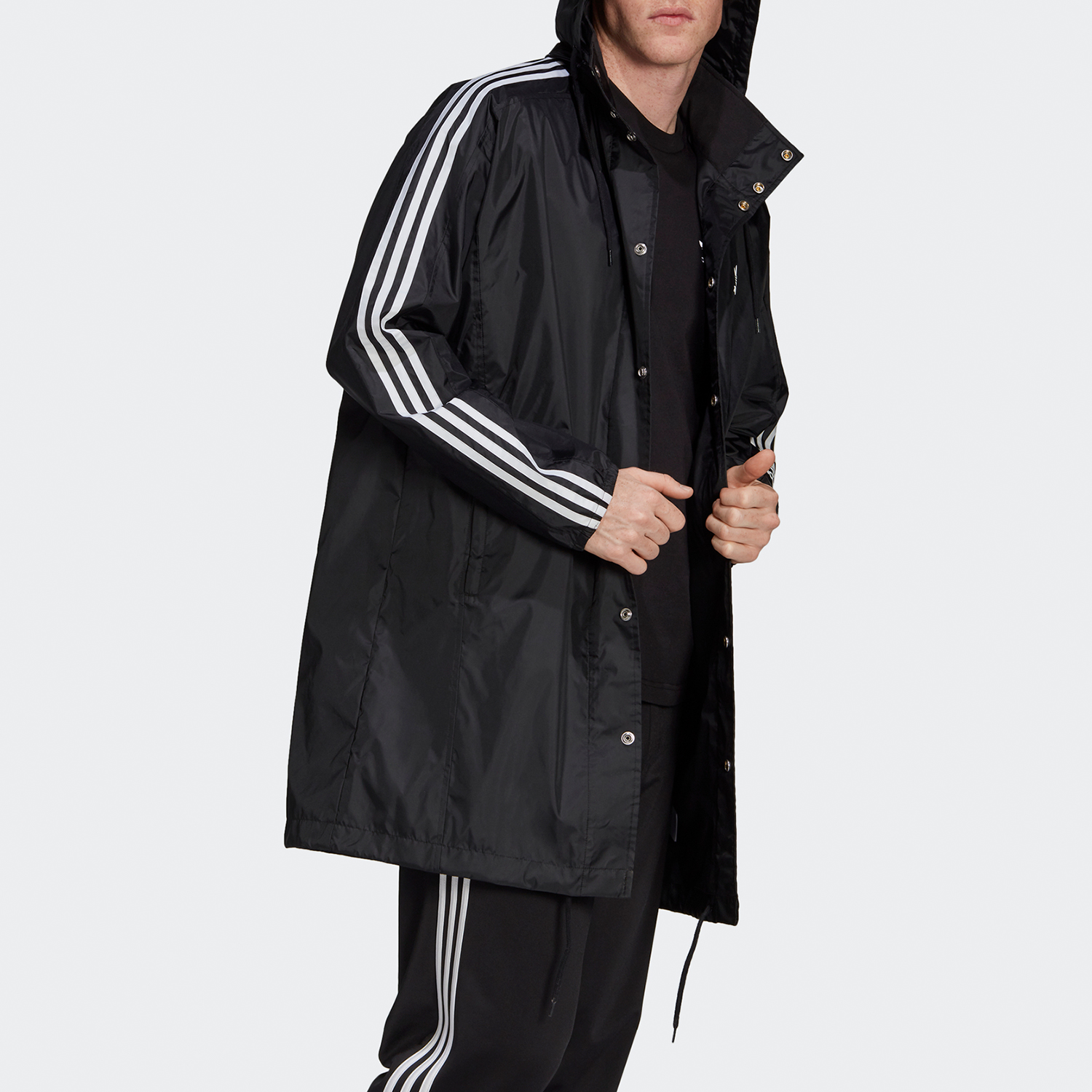 Мужская куртка adidas originals Big Logo (черная) — фото 6