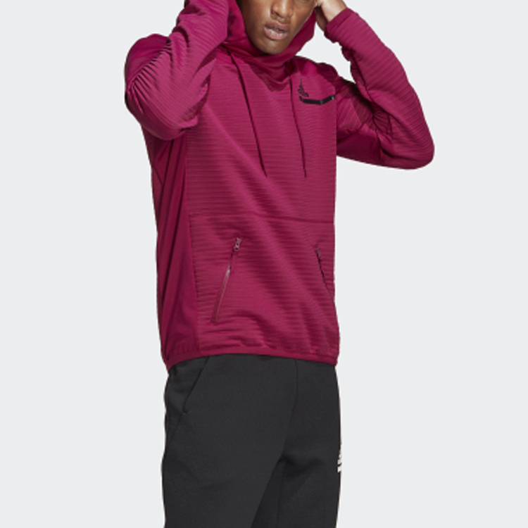 Мужское худи adidas Z.N.E. Mzne Coldrdy Po (красное) — фото 4