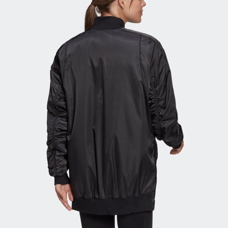 Женская куртка adidas W S VRCT JK PAD (черный) — фото 4