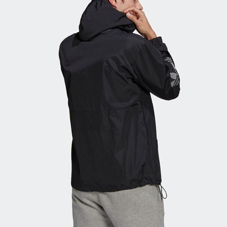 Мужская куртка adidas originals Regen Wb Tref (черная) — фото 3
