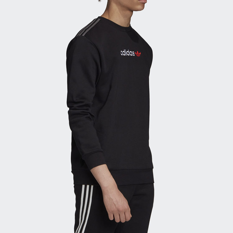 Мужское худи adidas Linear Crew Logo (черное) — фото 4