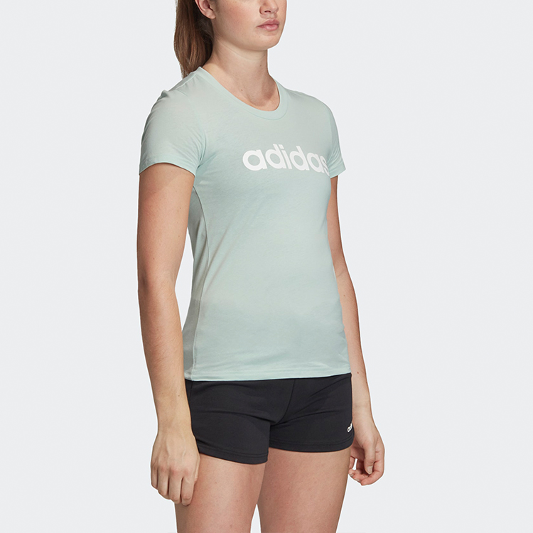 Женская футболка adidas (светло-зеленая) — фото 6