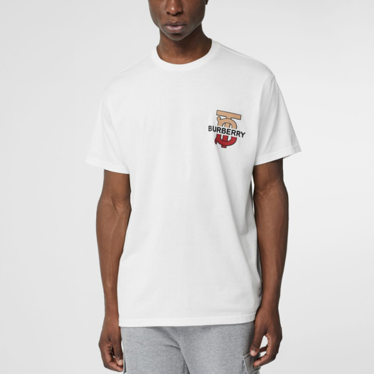 Футболка Burberry LogoT (белая) — фото 2